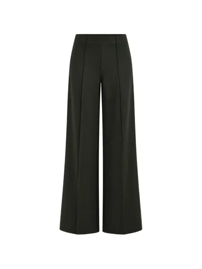 Meimeij Pressed-crease Wide-leg Trousers In Green
