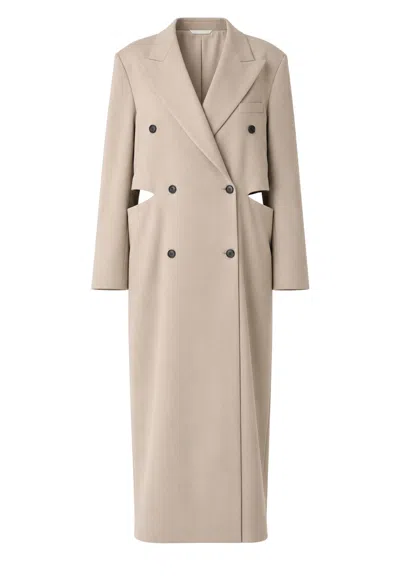 Meimeij Robe-manteau  With Side Cuts In Pink