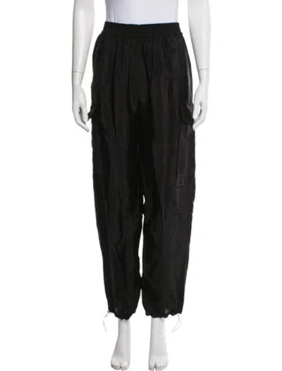 Pre-owned Meimeij Ruffle Embellishment Sweatpants W/ Tags In Black