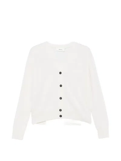 Meimeij Scarf-detail V-neck Cardigan In White