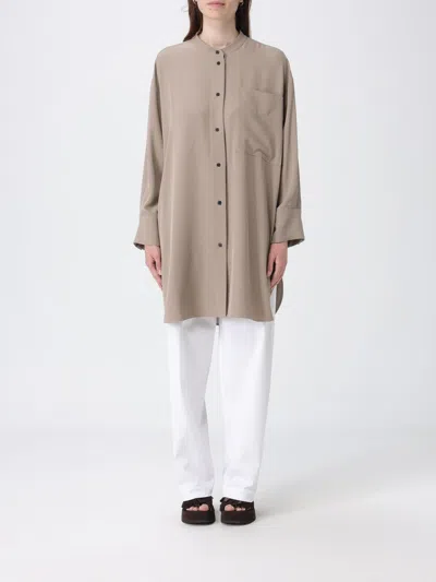 Meimeij Georgette Shirt In Brown