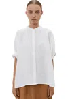 Meimeij Shirt Woman  Korean Neck In White