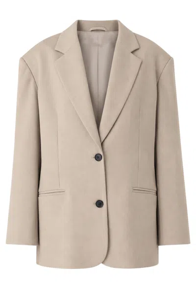 Meimeij Single-breasted Jacket In Fresh Wool  In Pink