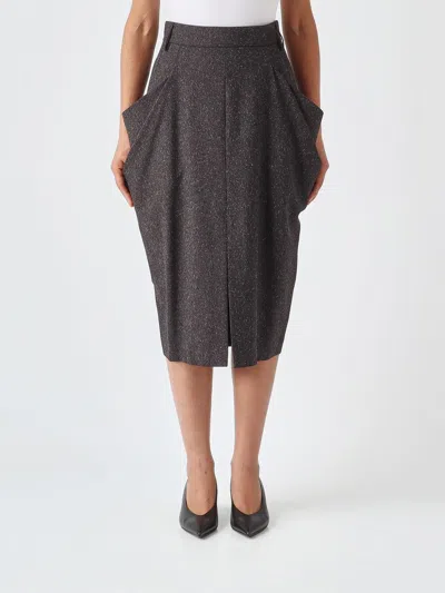Meimeij Skirt Woman In Gray
