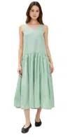 Meimeij Sleeveless Taffeta Dress Menta In Menta