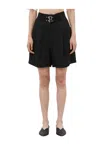 Meimeij Soft Shorts Woman  With Double Belt Buckle