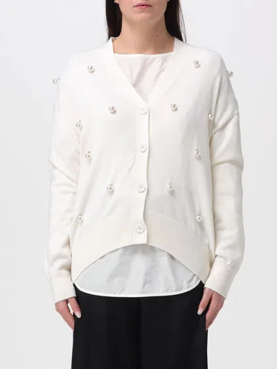 Meimeij Sweater  Woman Color Milk In White