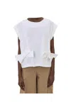 Meimeij T-shirt Over Smanicata Woman  With Bows In White