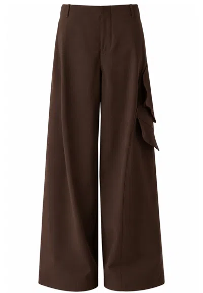 Meimeij Trousers  In Brown
