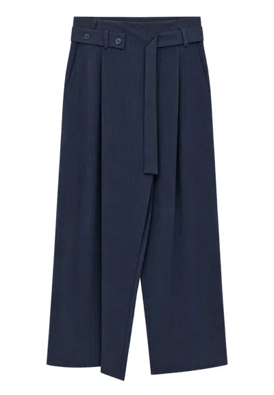Meimeij Trousers  With Pences In Blue