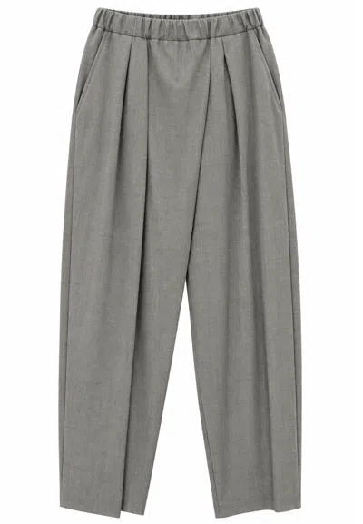 Meimeij Trousers  With Pences In Gray