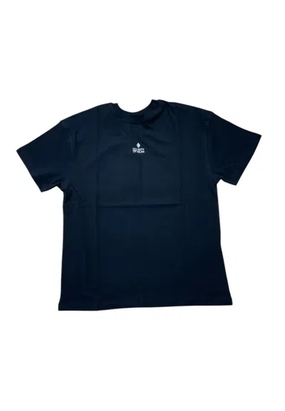 Meimeij T-shirt Half Sleeve Woman  Logo Silver In Black