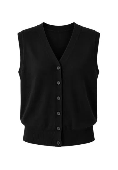 Meimeij Vest  In Black