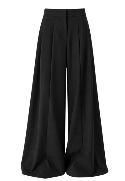 Meimeij Wide Trousers In Wool Blend  In Black