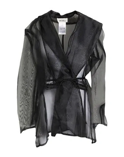 Meimeij Woman Blazer Black Size 4 Polyester