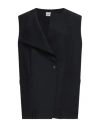 Meimeij Woman Blazer Midnight Blue Size 6 Polyester, Wool, Elastane In Blue