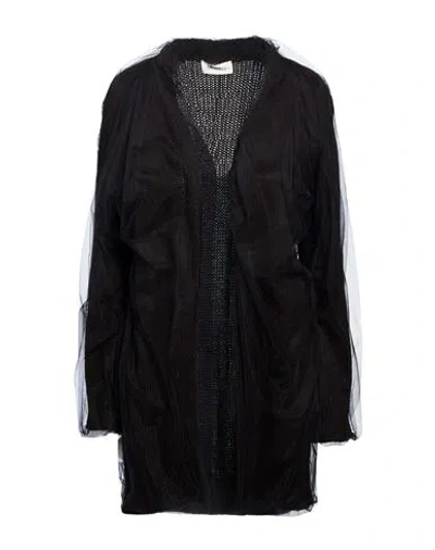 Meimeij Woman Cardigan Black Size 6 Acrylic, Viscose, Wool, Alpaca Wool