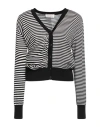 Meimeij Woman Cardigan Black Size 6 Wool In Black