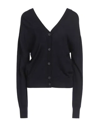 Meimeij Woman Cardigan Midnight Blue Size 4 Wool