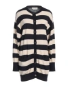 Meimeij Woman Cardigan Midnight Blue Size 4 Wool In Blue