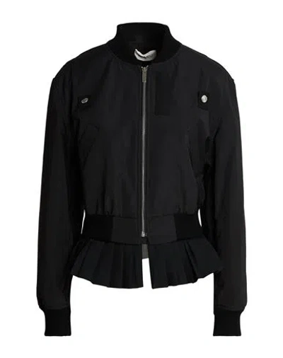 Meimeij Woman Jacket Black Size 2 Polyester, Acetate, Viscose