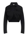 Meimeij Woman Jacket Black Size 4 Viscose, Polyamide, Elastane In Black