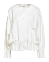 Meimeij Woman Jacket White Size 4 Viscose, Polyamide, Elastane