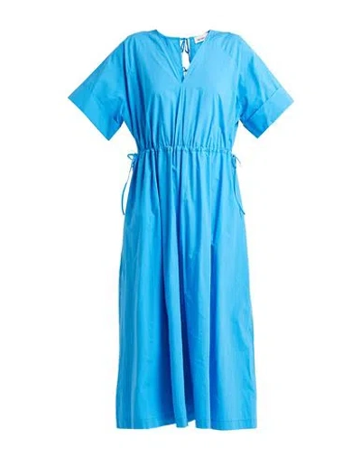Meimeij Woman Jumpsuit Azure Size M Cotton In Blue