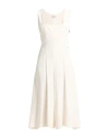 Meimeij Woman Jumpsuit Cream Size 4 Viscose, Elastane In White