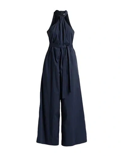 Meimeij Woman Jumpsuit Navy Size 6 Cotton, Polyamide, Elastane