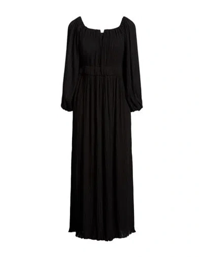 Meimeij Woman Maxi Dress Black Size 4 Polyester