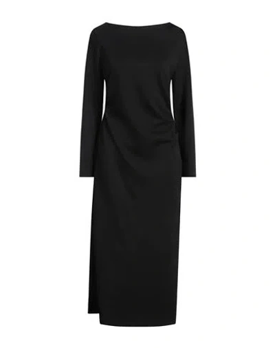 Meimeij Woman Maxi Dress Black Size 6 Polyester, Elastane