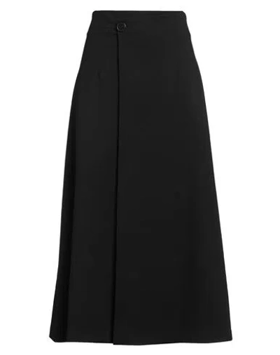 Meimeij Woman Maxi Skirt Black Size 10 Viscose, Polyamide, Elastane