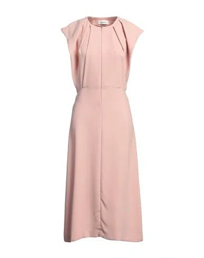 Meimeij Woman Midi Dress Antique Rose Size 4 Polyester In Pink