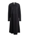 Meimeij Woman Midi Dress Black Size 0 Viscose, Polyamide, Elastane, Polyester