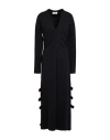 Meimeij Woman Midi Dress Black Size 2 Viscose, Polyamide, Elastane In Black