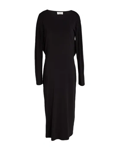 Meimeij Woman Midi Dress Black Size 4 Acetate, Polyamide, Elastane