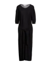 Meimeij Woman Midi Dress Black Size 4 Cotton In Black