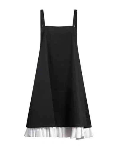 Meimeij Woman Midi Dress Black Size 4 Cotton, Elastane