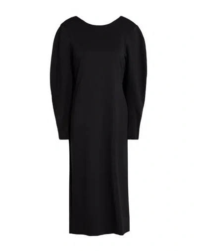 Meimeij Woman Midi Dress Black Size 4 Polyester, Elastane