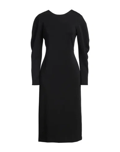 Meimeij Woman Midi Dress Black Size 6 Polyester, Elastane