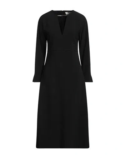 Meimeij Woman Midi Dress Black Size 6 Polyester, Elastane