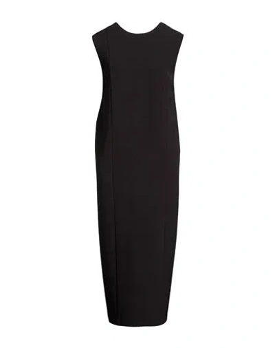 Meimeij Woman Midi Dress Black Size 8 Polyester, Elastane