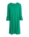 Meimeij Woman Midi Dress Green Size 6 Viscose, Polyamide, Elastane In Green