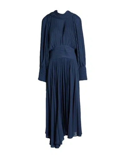 Meimeij Woman Midi Dress Midnight Blue Size 6 Polyester