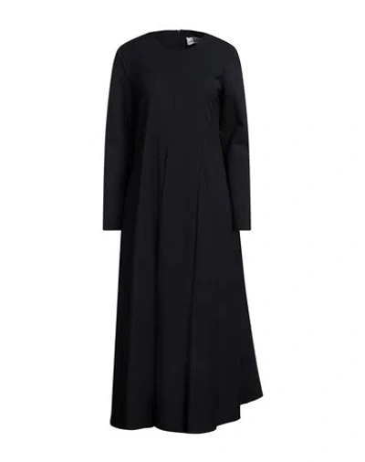 Meimeij Woman Midi Dress Midnight Blue Size 6 Viscose, Polyamide, Elastane, Polyester