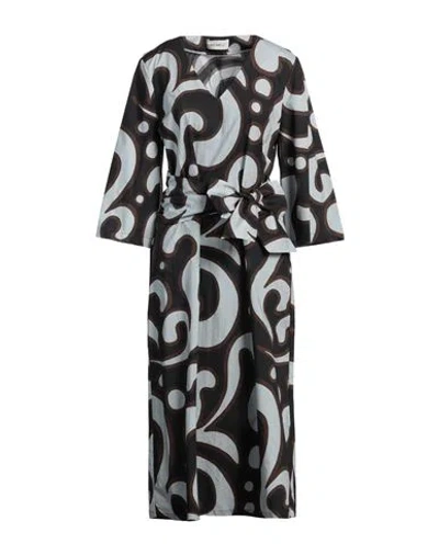 Meimeij Woman Midi Dress Sky Blue Size 4 Cotton