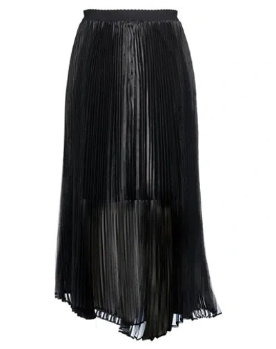 Meimeij Woman Midi Skirt Black Size 4 Polyester