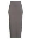 Meimeij Woman Midi Skirt Grey Size 4 Viscose, Polyamide, Elastane In Gray