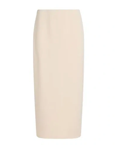 Meimeij Woman Midi Skirt Ivory Size 10 Rayon, Polyester, Elastane In Neutral